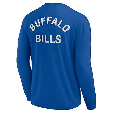 Unisex Fanatics Signature Royal Buffalo Bills Super Soft Long Sleeve T-Shirt