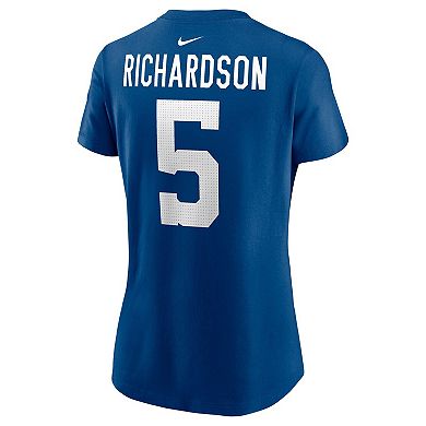 Women's Nike Anthony Richardson Royal Indianapolis Colts 2023 NFL Draft First Round Pick Player Name & Number T-Shirt
