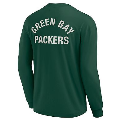 Unisex Fanatics Signature Green Green Bay Packers Super Soft Long Sleeve T-Shirt