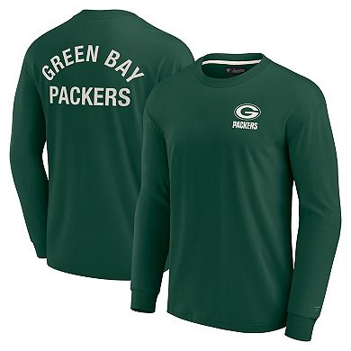 Unisex Fanatics Signature Green Green Bay Packers Super Soft Long Sleeve T-Shirt
