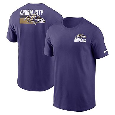 Men's Nike Purple Baltimore Ravens Blitz Essential T-Shirt