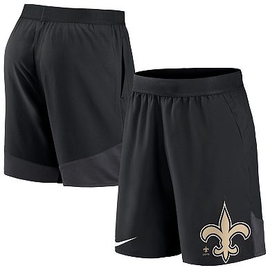 Men's Nike Black New Orleans Saints Stretch Performance Shorts