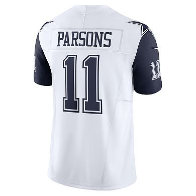 Men's Nike Micah Parsons White Dallas Cowboys Alternate Vapor F.U.S.E. Limited Jersey