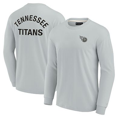 Unisex Fanatics Signature Gray Tennessee Titans Super Soft Long Sleeve T-Shirt