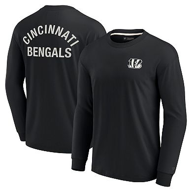 Unisex Fanatics Signature Black Cincinnati Bengals Super Soft Long Sleeve T-Shirt