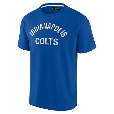 Unisex Fanatics Signature Royal Indianapolis Colts Super Soft Short Sleeve T-Shirt