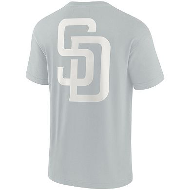 Unisex Fanatics Signature Gray San Diego Padres Super Soft Short Sleeve T-Shirt