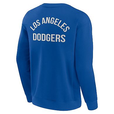 Unisex Fanatics Signature Royal Los Angeles Dodgers Super Soft Pullover Crew Sweatshirt