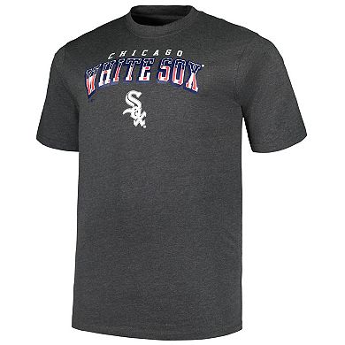 Men's Profile Heather Charcoal Chicago White Sox Big & Tall American T-Shirt