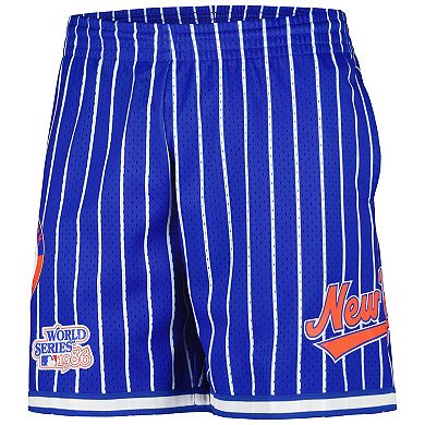 Men's Mitchell & Ness Royal New York Mets Cooperstown Collection City Collection Mesh Shorts