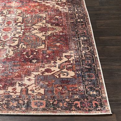 Rome Traditional Washable Area Rug - Livabliss