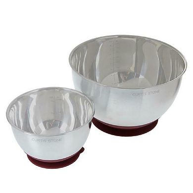 Stainless Steel Mixing Bowl Suctioning Bowl Set