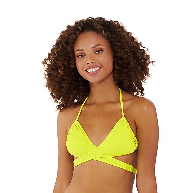 Juniors' Ninety-Nine Degrees° Adjustable Triangle Bikini Top