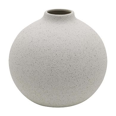Sonoma Goods For Life® Small Round Neutral Speckled Vase Table Decor