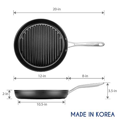 TECHEF - Onyx Collection - 12 Inch Grill Pan