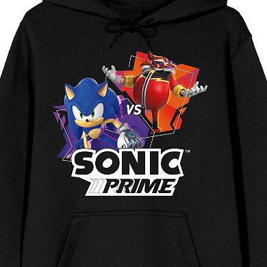Men's Sonic Prime Sonic Vs Eggman Graphic Hoodie
