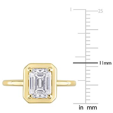 Stella Grace 10k Yellow Gold Lab-Created Moissanite Octagon Shaped Engagement Ring