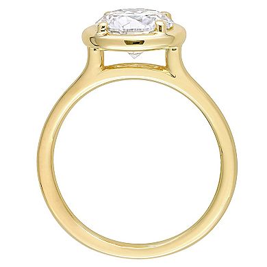 Stella Grace 10k Yellow Gold Lab-Created Moissanite Round-Shaped Engagement Ring