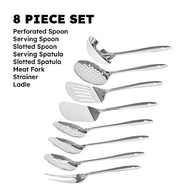 Premium 8-Piece Stainless Steel Kitchen Utensils Set