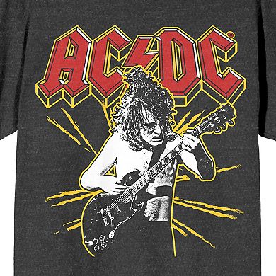 Junior's AC/DC Yellow Spark Graphic Tee