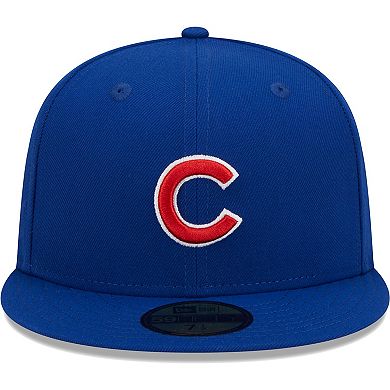 Men's New Era Royal Chicago Cubs 2023 MLB World Tour: London Series Flag 59FIFTY Fitted Hat