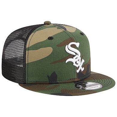 Men's New Era Camo Chicago White Sox Woodland Camo Trucker 9FIFTY Snapback Hat