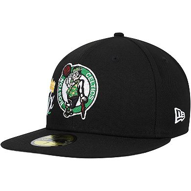 Men's New Era  Black Boston Celtics Crown Champs 59FIFTY Fitted Hat