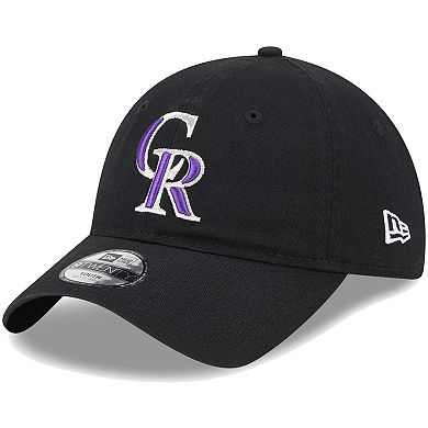 Toddler New Era Black Colorado Rockies Team 9TWENTY Adjustable Hat