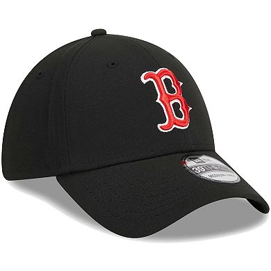 Men's New Era Black Boston Red Sox Logo 39THIRTY Flex Hat
