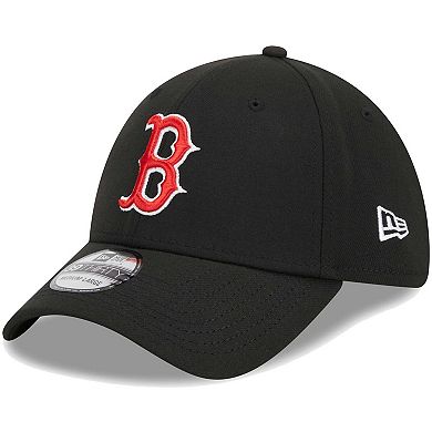 Men's New Era Black Boston Red Sox Logo 39THIRTY Flex Hat