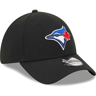 Men's New Era Black Toronto Blue Jays Logo 39THIRTY Flex Hat