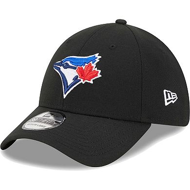 Men's New Era Black Toronto Blue Jays Logo 39THIRTY Flex Hat
