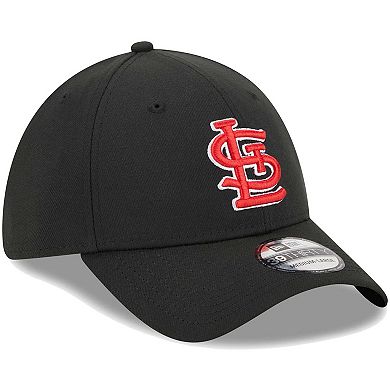 Men's New Era Black St. Louis Cardinals Logo 39THIRTY Flex Hat