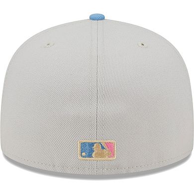 Men's New Era Natural New York Yankees Beach Front 59FIFTY Fitted Hat