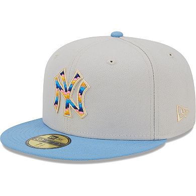 Men's New Era Natural New York Yankees Beach Front 59FIFTY Fitted Hat