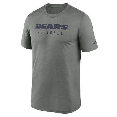 Men's Nike  Heather Gray Chicago Bears Sideline Legend Performance T-Shirt