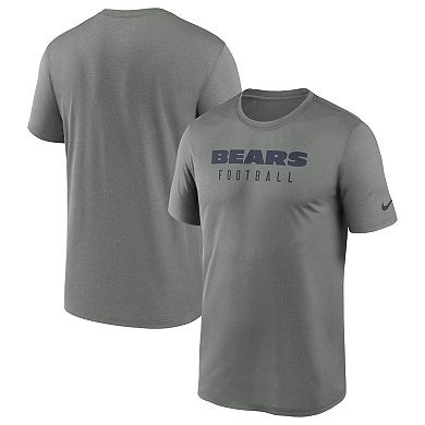 Men's Nike  Heather Gray Chicago Bears Sideline Legend Performance T-Shirt