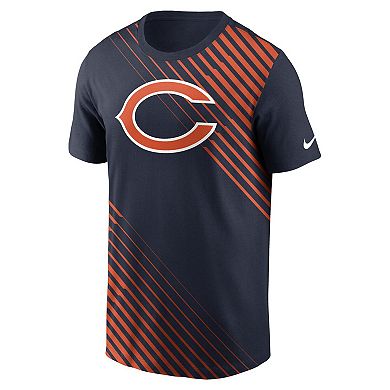 Men's Nike  Navy Chicago Bears Yard Line Fashion Asbury T-Shirt