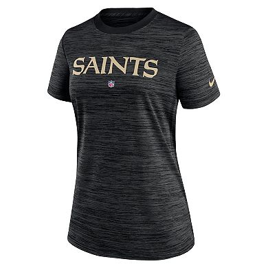 Women's Nike Black New Orleans Saints Sideline Velocity Performance T-Shirt