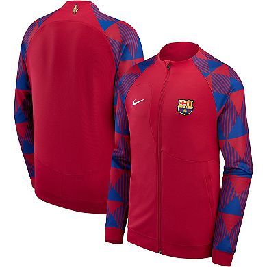 Men's Nike Red Barcelona 2023/24 Academy Pro Anthem Raglan Performance Full-Zip Jacket