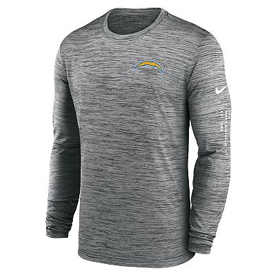 Men's Nike  Anthracite Los Angeles Chargers Velocity Long Sleeve T-Shirt