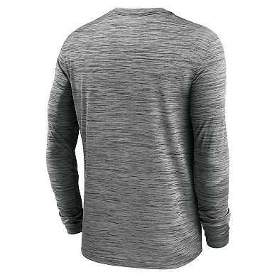 Men's Nike  Anthracite Los Angeles Chargers Velocity Long Sleeve T-Shirt