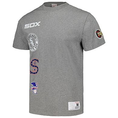 Men's Mitchell & Ness Heather Gray Chicago White Sox Cooperstown Collection City Collection T-Shirt