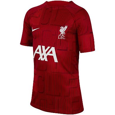 Youth Nike Red Liverpool 2023/24 Pre-Match Performance Top