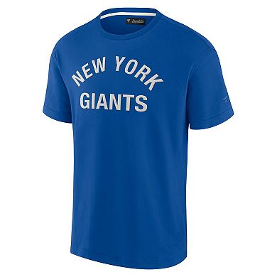 Unisex Fanatics Signature Royal New York Giants Super Soft Short Sleeve T-Shirt