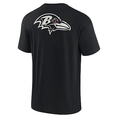 Unisex Fanatics Signature Black Baltimore Ravens Super Soft Short Sleeve T-Shirt