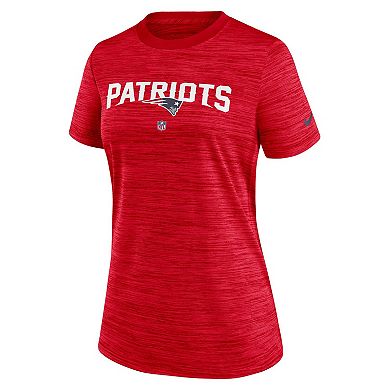 Women's Nike Red New England Patriots Sideline Velocity Performance T-Shirt