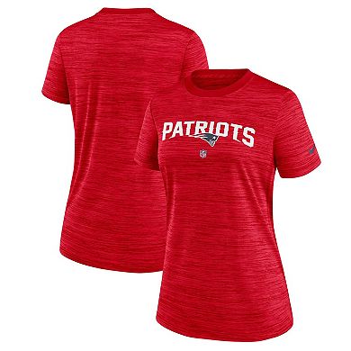 Women's Nike Red New England Patriots Sideline Velocity Performance T-Shirt