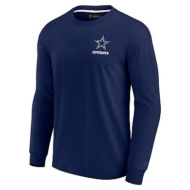 Unisex Fanatics Signature Navy Dallas Cowboys Super Soft Long Sleeve T-Shirt