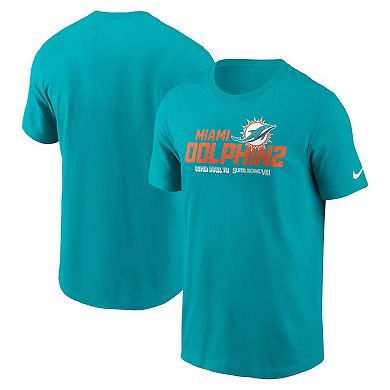 Men's Nike  Aqua Miami Dolphins Local Essential T-Shirt